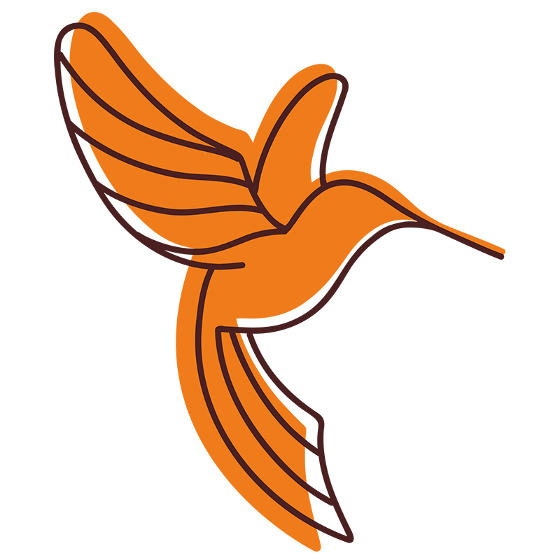 Logo lebenstraum mit Kolibri